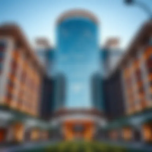 Stunning architectural view of Iris Dubai showcasing its modern design