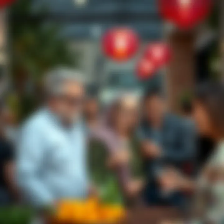 Vibrant community atmosphere in Iris Dubai with happy residents
