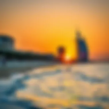 Serene Sunset Over J1 Beach Vibrant sunset over the J1 Beach, highlighting the serene atmosphere