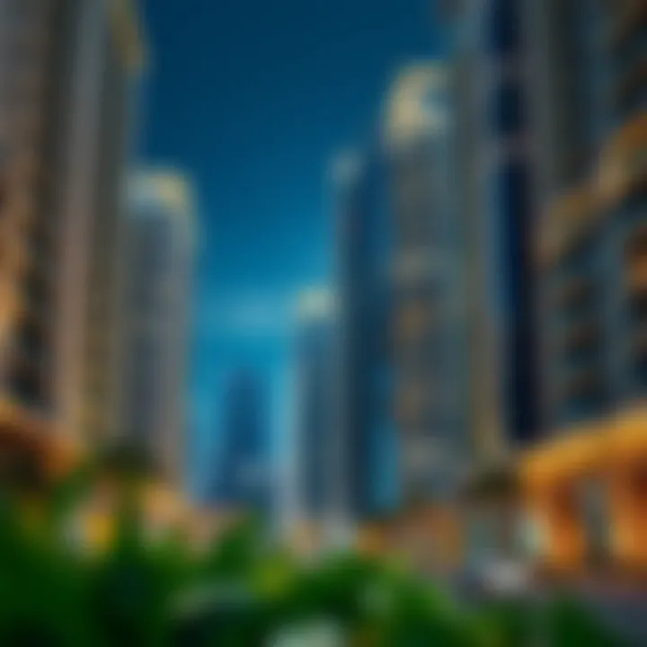 Luxurious residential buildings in JLT Cluster Q highlighting investment opportunities