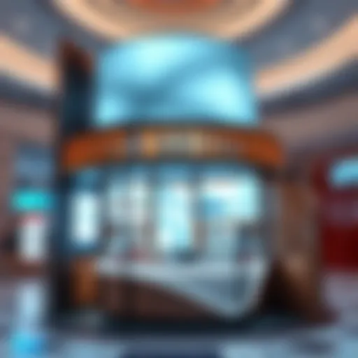 Kiosk layout in Dubai Mall showcasing innovative design