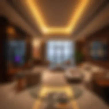 Interiors of a Luxury Apartment Luxurious apartment interiors reflecting contemporary design