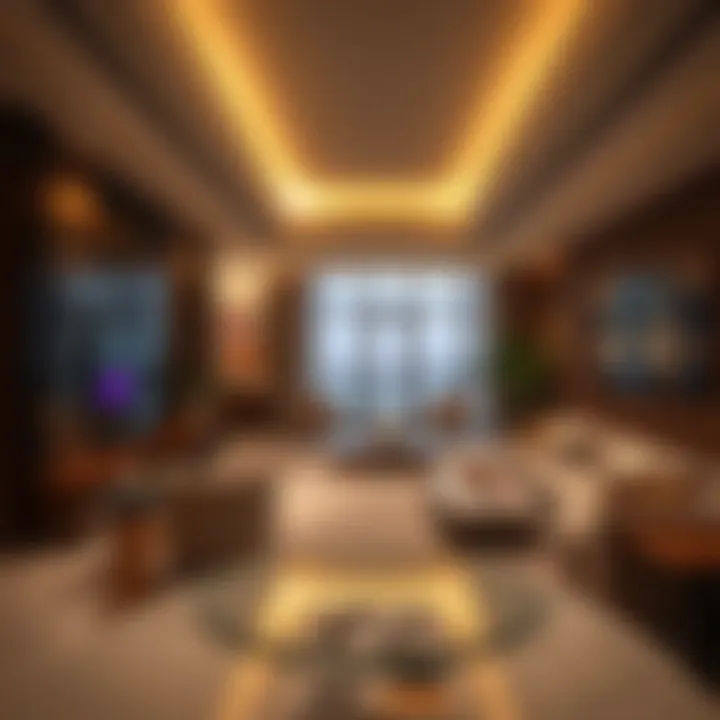 Interiors of a Luxury Apartment Luxurious apartment interiors reflecting contemporary design