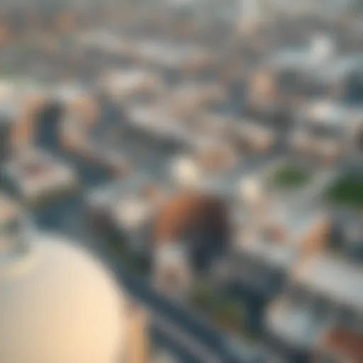 Aerial View of Al-Naimiya Aerial view of Al-Naimiya showcasing its unique architecture and urban layout