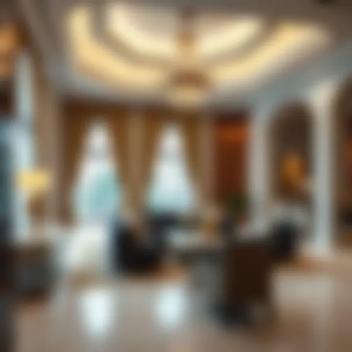 Modern majlis layout emphasizing space and functionality