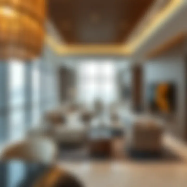 Contemporary Interiors of Marina 23 Tower Luxurious living space within Marina 23 Tower emphasizing modern interiors