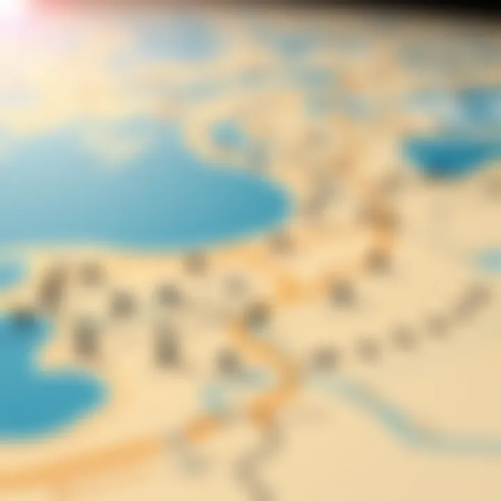 Map of Mazaya locations in Dubai illustrating strategic positioning