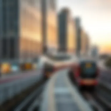 Illustration of the integration between metro stations and real estate developments