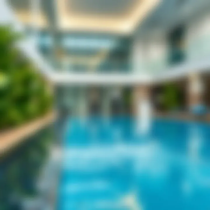 Amenities available at MK Residence including pool and gym