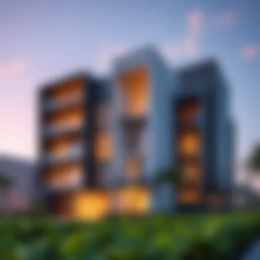 Stunning exterior view of MK Residence showcasing modern architecture