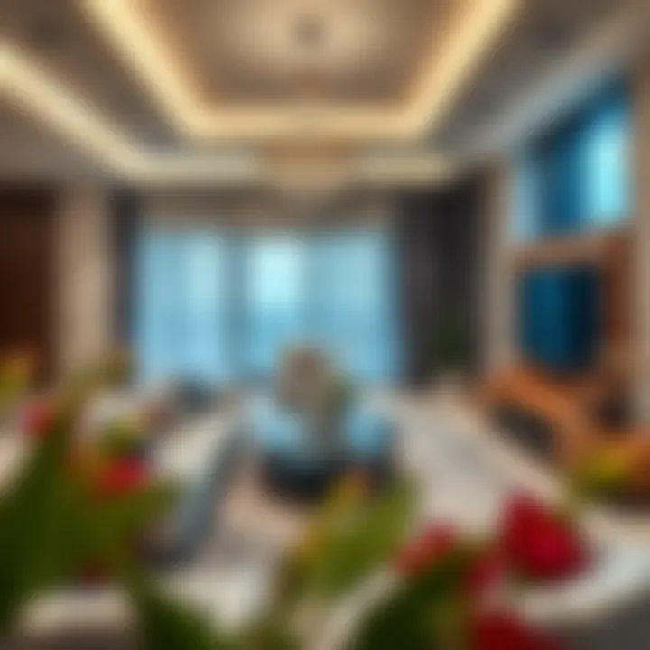 Luxurious interior of a living space in MK Residence