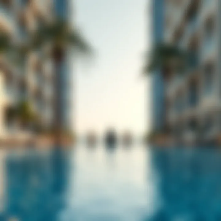 Tranquil Poolside at Movenpick Hotel Apartments Serene pool area at Movenpick Hotel Apartments ideal for relaxation