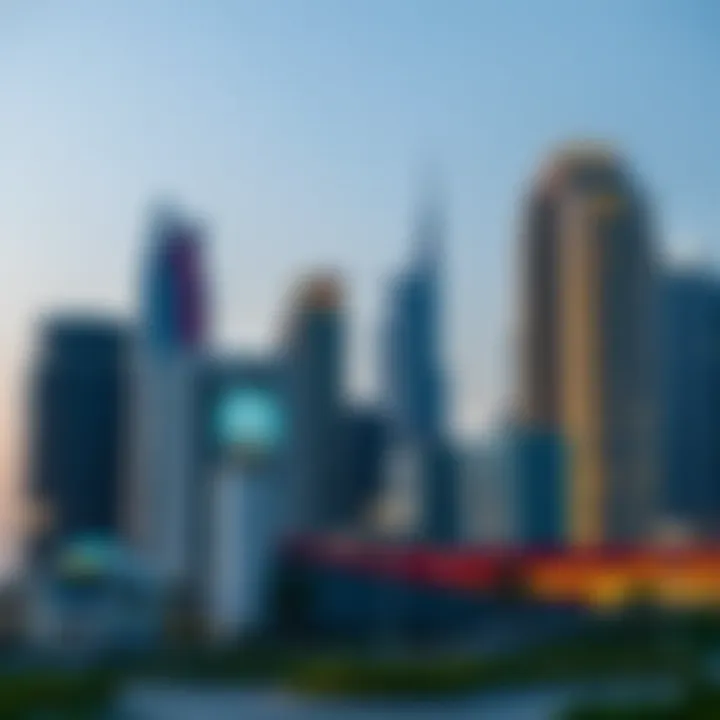 Dubai skyline showcasing real estate development