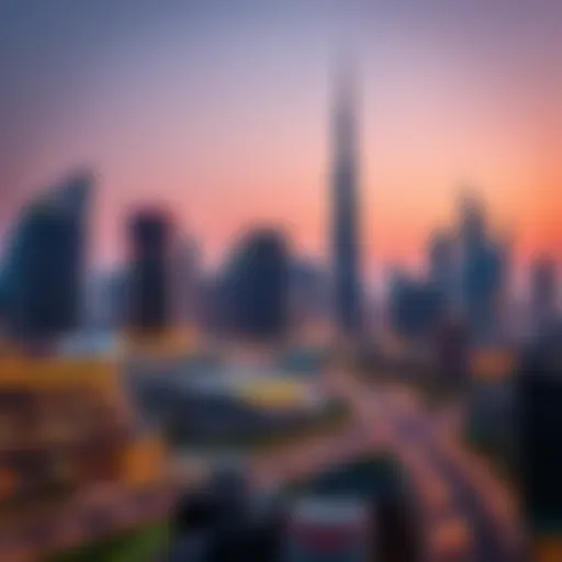 A vibrant skyline of Dubai showcasing luxury real estate
