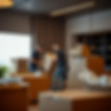 Efficient Packing Services for Relocation Professional movers efficiently packing items for relocation in Dubai