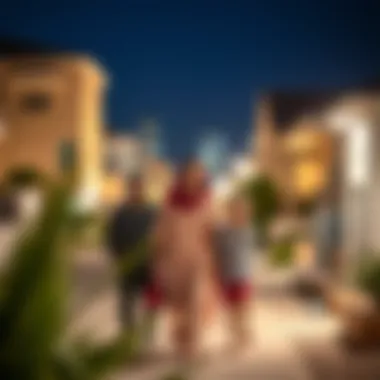 Families Embracing New Beginnings in Dubai Families transitioning to new homes in a vibrant Dubai neighborhood
