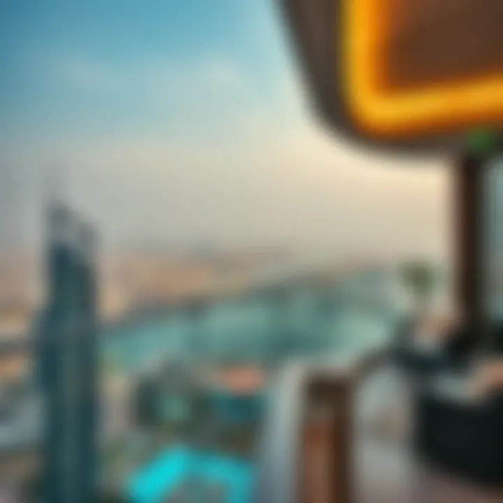 Breathtaking Views from Nesto Ajman One Tower Panoramic view from the balcony of Nesto Ajman One Tower