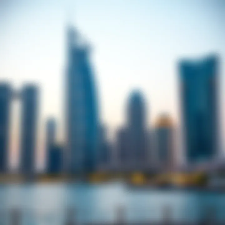 Business Bay skyline showcasing Omniyat Building