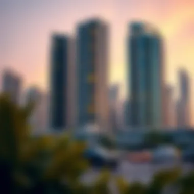 Vibrant Surroundings of Business Bay Vibrant surroundings of Business Bay near Omniyat Tower