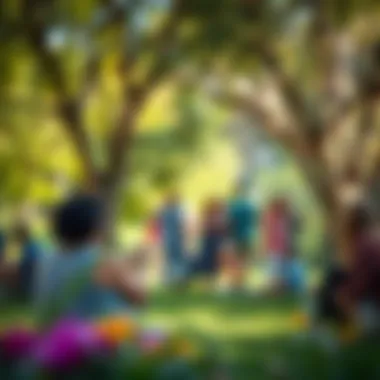 Community Engagement in Parkside Hills Community members enjoying a vibrant outdoor event in a Parkside Hills park