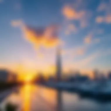 Dubai Marina Sunset Magic Stunning sunset over the Dubai Marina skyline