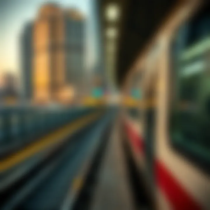 A visual representation of property investment opportunities near metro lines