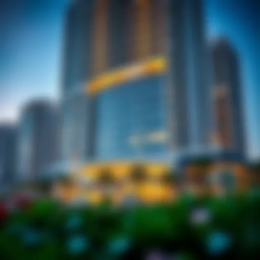 Architectural Beauty of Pullman Jumeirah Lakes Towers Stunning exterior view of the Pullman Jumeirah Lakes Towers