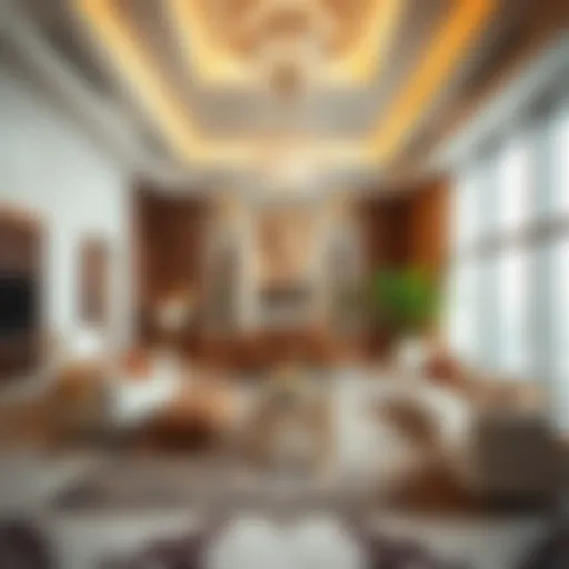 Luxurious hotel interior design showcasing opulence