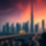 Stunning skyline of Dubai featuring iconic skyscrapers