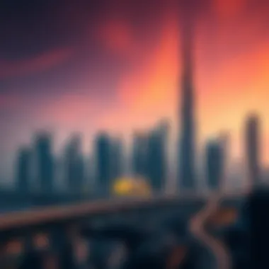 The Iconic Skyline of Dubai Stunning skyline of Dubai featuring iconic skyscrapers