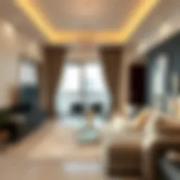 Modern one-bedroom flat in Jebel Ali showcasing stylish interior design