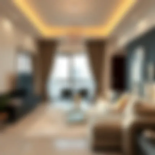Modern one-bedroom flat in Jebel Ali showcasing stylish interior design
