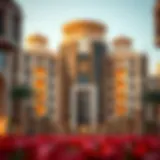 Architectural design of the residential complex in Mohammed Bin Zayed