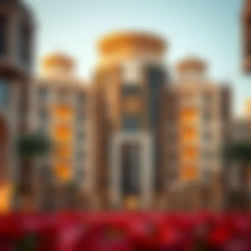 Architectural design of the residential complex in Mohammed Bin Zayed
