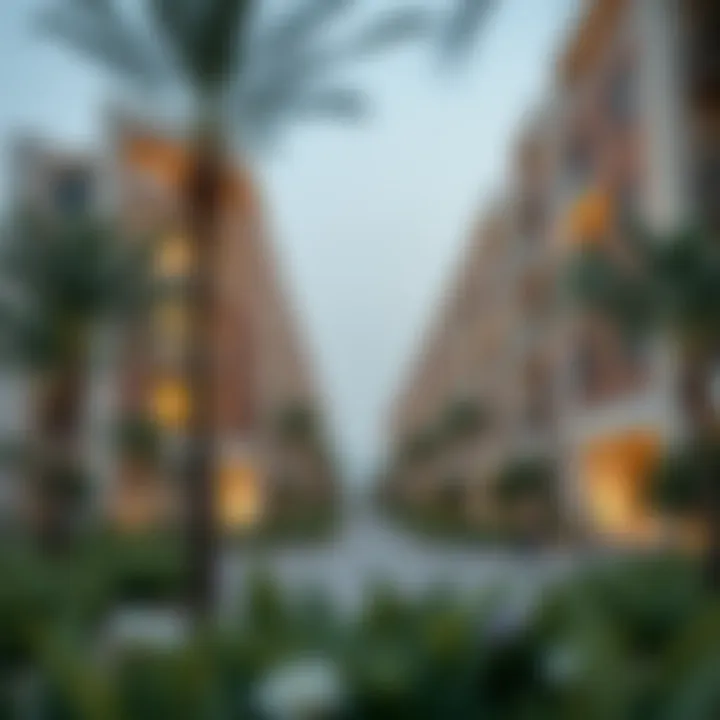 Community features promoting integration in the residential complex