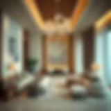 Luxurious room interior showcasing modern design elements in Bani Yas.