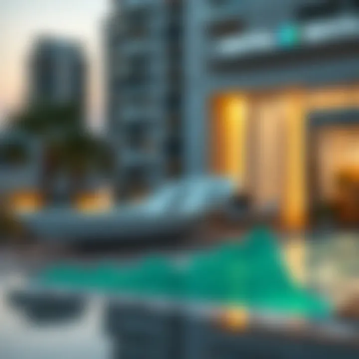 Graph illustrating rental price trends in various neighborhoods of Dubai