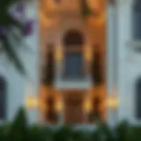 Elegant architectural design of a Royal Regency holiday home