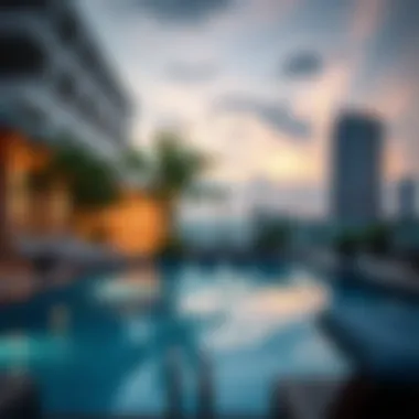 Relaxing Pool Area at Savoy Suites Swimming pool area of Savoy Suites