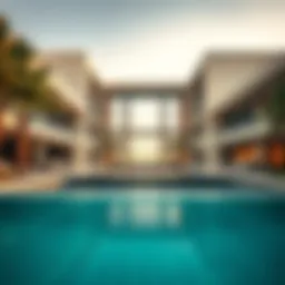 Elegant architecture of Six Senses Dubai showcasing its modern design