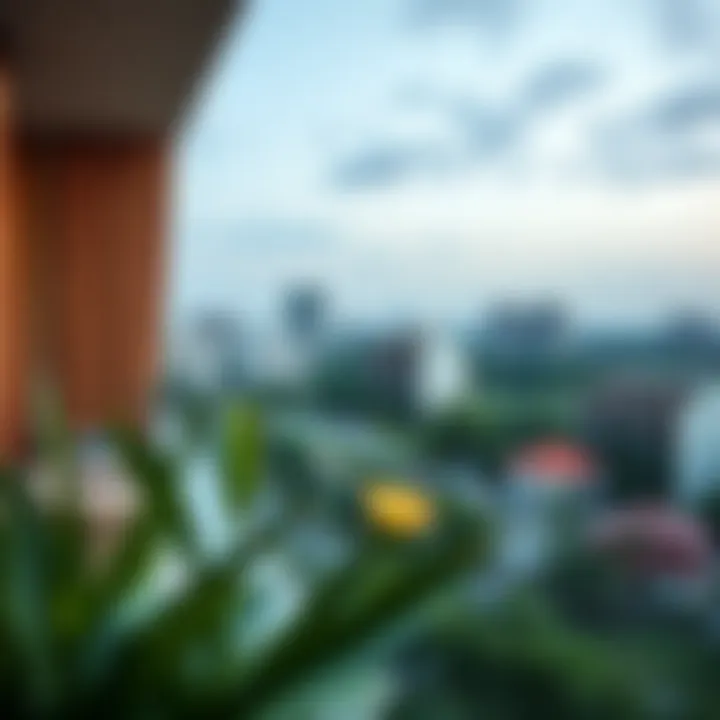 Panoramic view from Sobha Hartland Greens Building 3