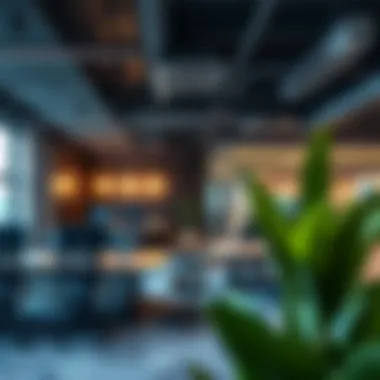 Collaborative Workspaces at Spider Business Center Interior workspace at Spider Business Center highlighting collaborative areas