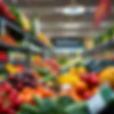 Vibrant Fresh Produce Offerings Brightly arranged produce section inside Spinneys