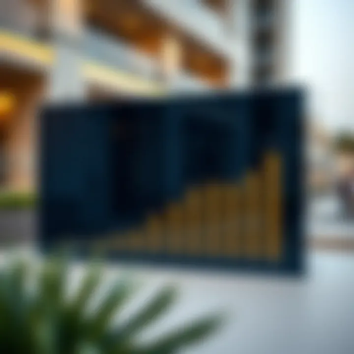 Graph illustrating real estate market trends in Al Quoz