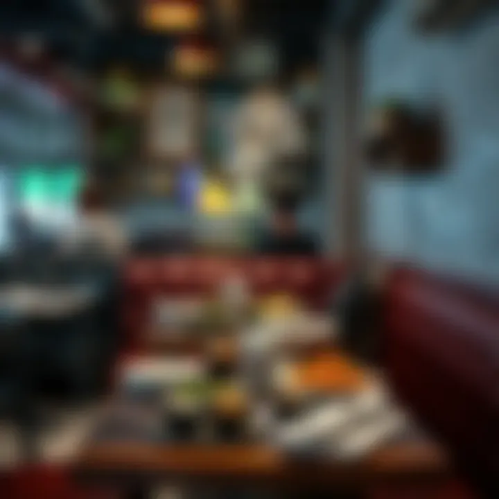 Local Dining: Enjoying Affordable Cuisine in Dubai A cozy dining setup in a local restaurant featuring affordable cuisine