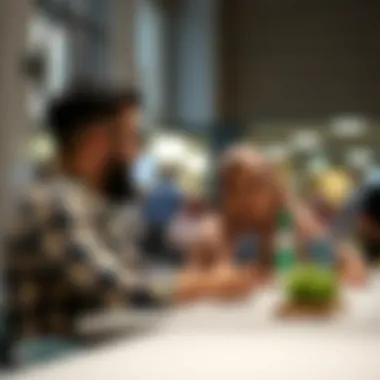 Residents Utilizing Services at Tasheel Residents engaging with Tasheel services