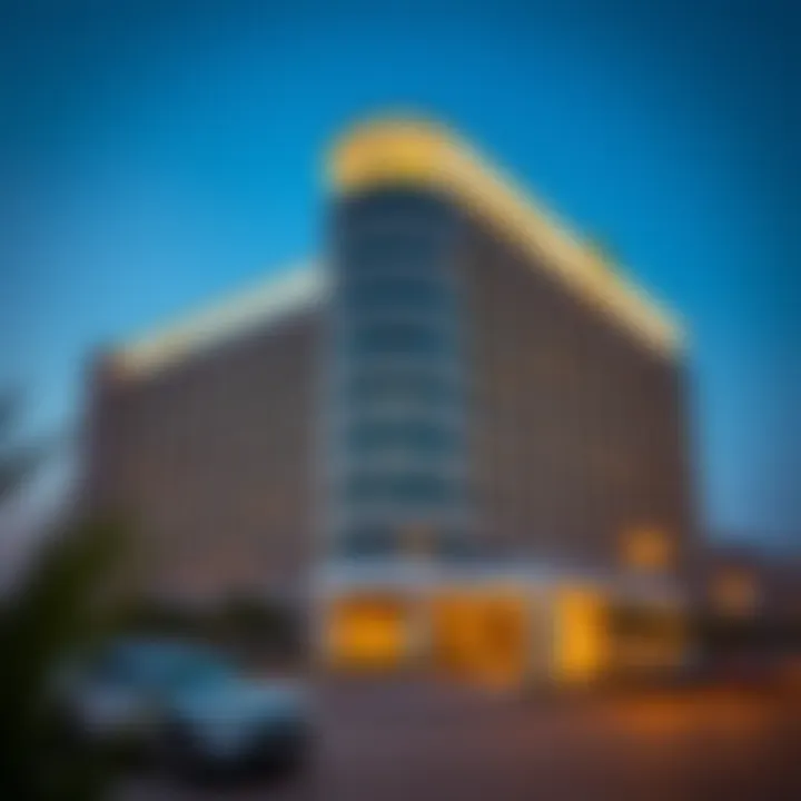 Modern Architecture of Al Habtoor Building Exterior view of the Al Habtoor Building showcasing its modern architectural style