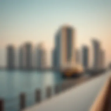 Luxury Developments along the Corniche Luxury high-rise developments lining the Corniche, illustrating the real estate dynamics