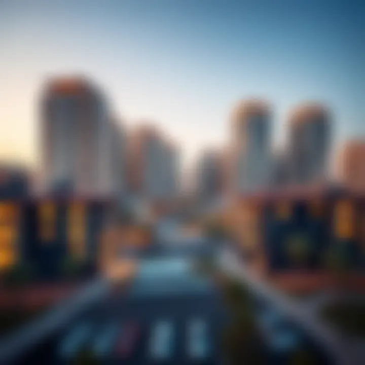 Mixed-Use Development by Khalid Al Attar Group View of a mixed-use development combining residential and commercial elements