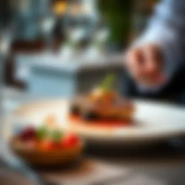 An elegant dish featuring innovative presentation and local ingredients